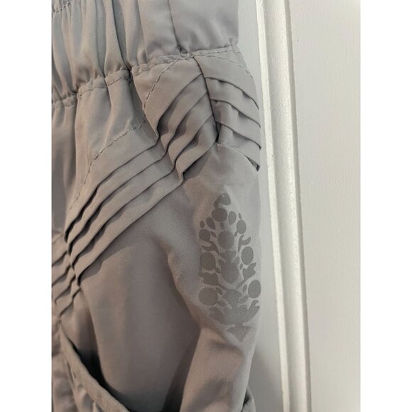 Free People FP Movement Get Your Flirt On Shorts Wide Waist Arctic Mist Gray M - Picture 5 of 16